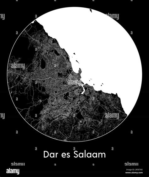 City Map Dar es Salaam Tanzania Africa vector illustration Stock Vector Image & Art - Alamy - capital city of tanzania dar es salaam