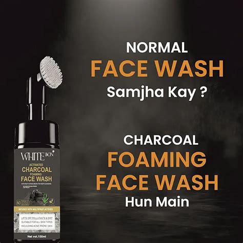 Activated Charcoal Foaming With Built-In Face Brush For Deep Cleansing ...