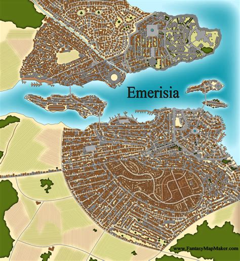 Fantasy City Map