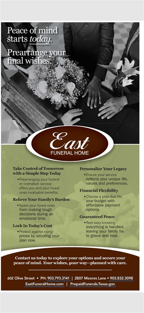 East Funeral Home | Texarkana TX