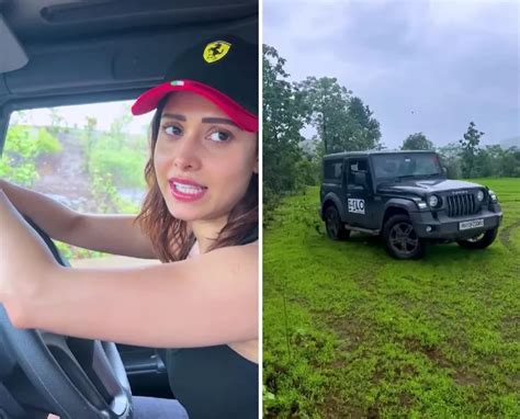 Bollywood Actress Nushrat Bharucha Drives Mahindra Thar Off-Road and ...