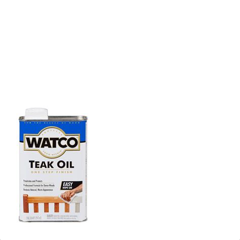 Watco Teak Oil Finish-A67141, Quart - Superior UV and Moisture ...