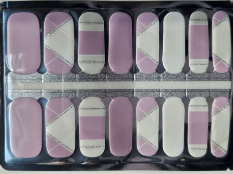 Purple and White Abstract Overlay Nail Wraps | Transparent Nail ...
