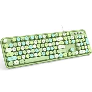 Amazon.in: Buy Meidosa Wired Computer Keyboard, Green Colorful ...