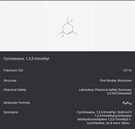 1,3,5 – Trimethyl cyclohex – 1- ene - Brainly.in