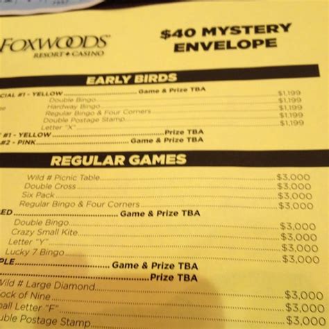 Foxwoods Bingo Calendar 2023 - Apple Calendar Tips