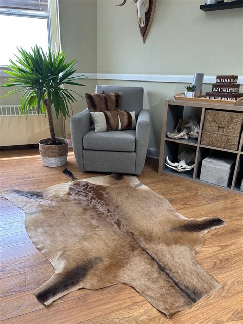Red Hartebeest skin - African Deer Skin - Deer Hide Rug - Antelope Rug ...