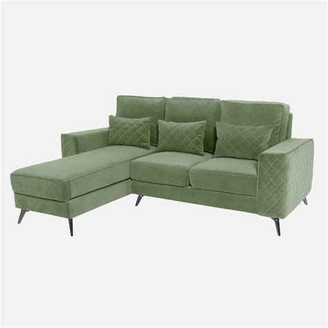 Eden Jade Green Fabric 2 Seater Sofa With Lounger April 10, 2025 – Duroflex