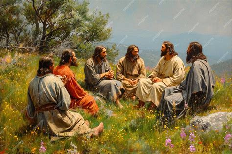 Premium Photo | Jesus Christ and his apostles disciples prophets students catholicism religion ...