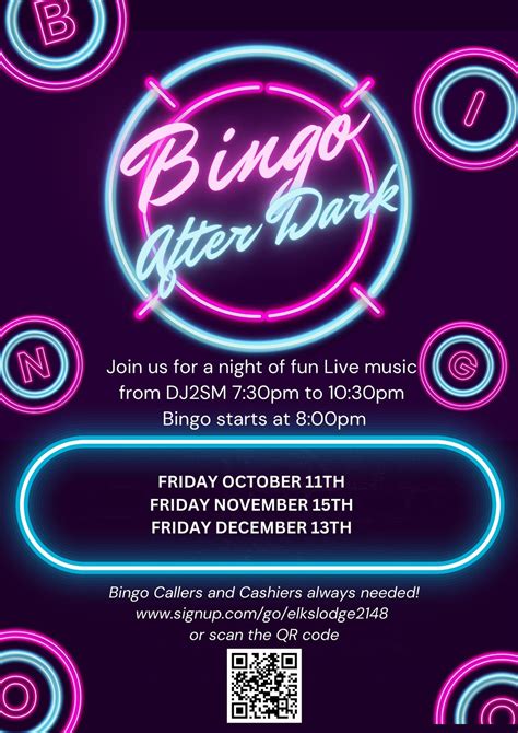 Bingo After Dark at the Elks Lodge, Elks Lodge 2148, 16 November 2024 ...