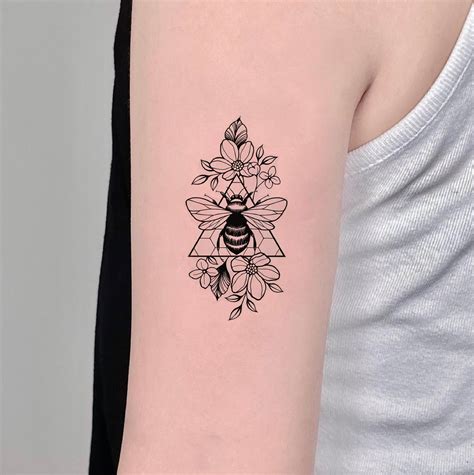 Queen Honey Bee Tattoo