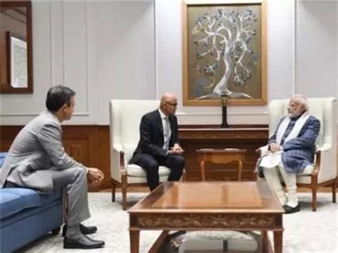 Nadella: Satya Nadella meets PM, assures cooperation for Digital India ...