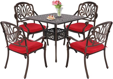 Grepatio 5-Piece Outdoor Furniture Dining Set - All Weather India | Ubuy