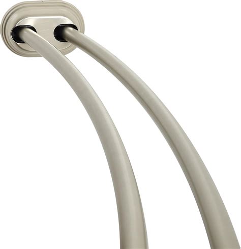 Amazon.com: Zenna Home NeverRust Aluminum Double Curved Tension Shower ...
