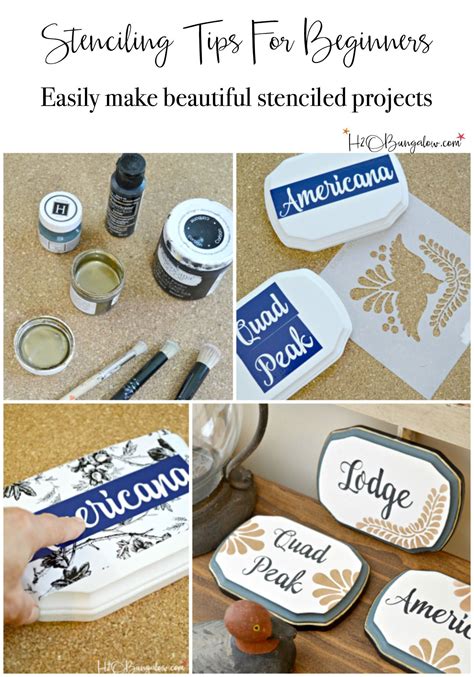 How To Stencil A Plaque: Stencil Tips For Beginners | Stencils for wood ...