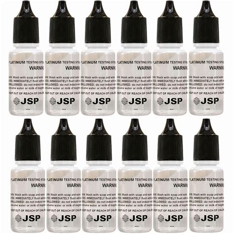 Set of 12 Platinum & Palladium Jewelry Test Testing Solution Tester ...