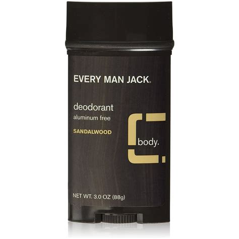 Every Man Jack Deodorant Stick, Sandalwood 3 oz (Pack of 2) - Walmart.com