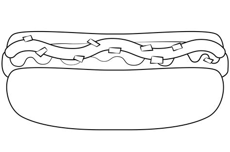 Hot Dog coloring page - ColouringPages