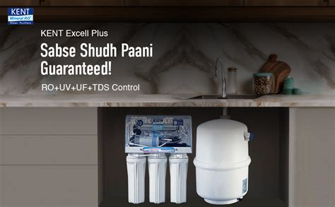KENT Excel Plus Under the Counter RO Water Purifier Filter for Home ...