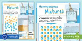 Mixtures Worksheet