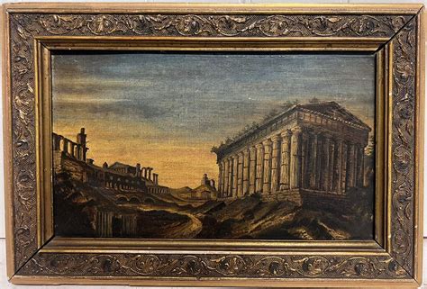 Italian Grand Tour - 1800's Italian Grand Tour Oil Painting Theseus ...