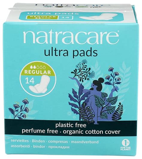 Natracare Natural Feminine Ultra Pads Regular with Wings - 14 Pads by ...
