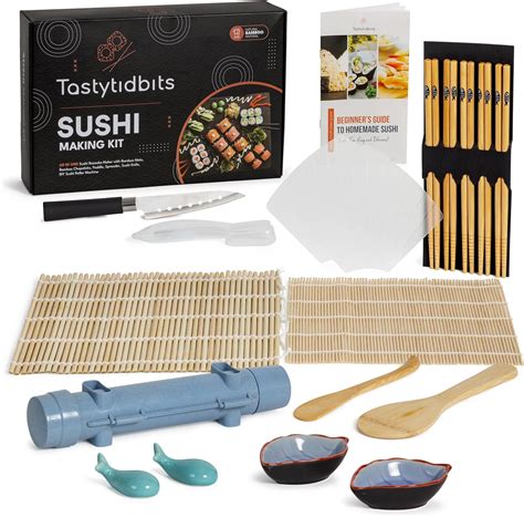 Amazon.com | All-In-One Sushi Making Kit For Beginners & Beyond- Craft ...