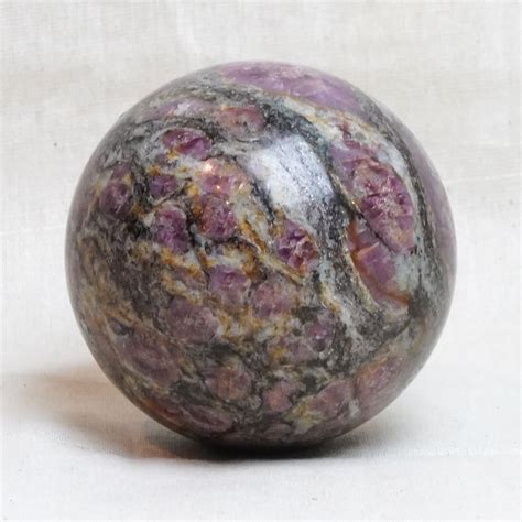 Ruby In Biotite Rock Crystal Ball Sphere by Witch Way Out – Witch Way ...