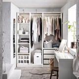 PAX wardrobe, white, 175x58x201 cm (687/8x227/8x791/4") - IKEA