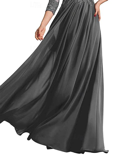 Robe invitée de mariage en A-line longueur sol Robes formelles Robe de ...