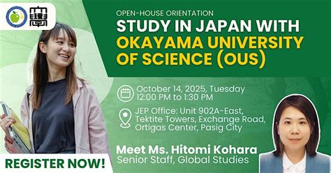 Open House Orientation: Study in Japan With Okayama University of ...
