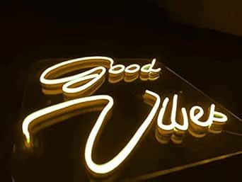 Good Vibes Neon Sign Board LED : Amazon.in: Home & Kitchen