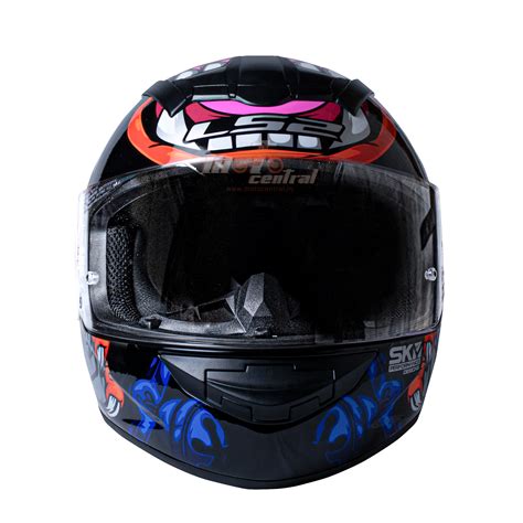 LS2 FF352 Foo Dog Black Blue Gloss Helmet– Moto Central