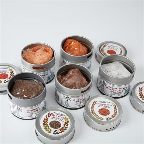 Gourmet Sea Salts Gift Collection // Set of 5 - Gustus Vitae - Touch of ...