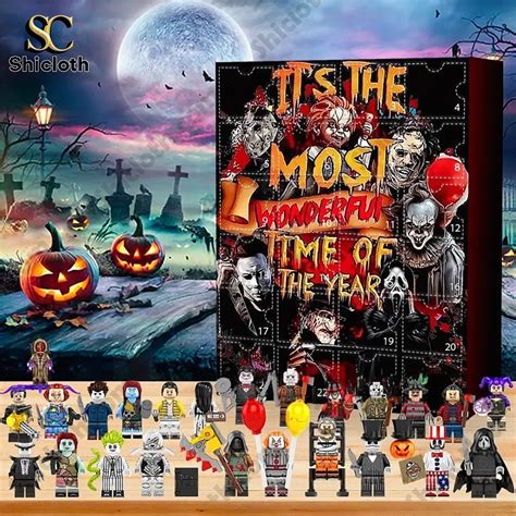Halloween Horror Movie Characters Advent Calendar-Shicloth