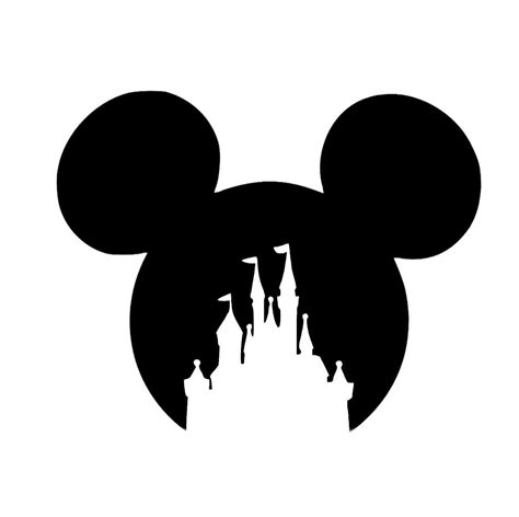 Mickey Mouse Head Silhouette
