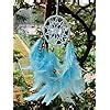 Rooh Dream Catcher ~ Baby Blue Crochet Car Hanging ~ Handmade hangings ...