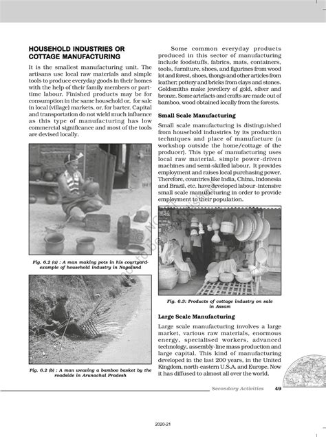 Secondary Activities - NCERT Book of Class 12 Fundamentals Of Human ...
