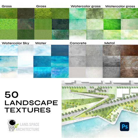 Landscape design master plan rendering in Photoshop :: Behance