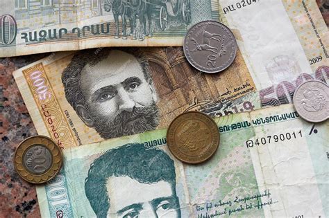 Premium Photo | Old armenian money dram a business background