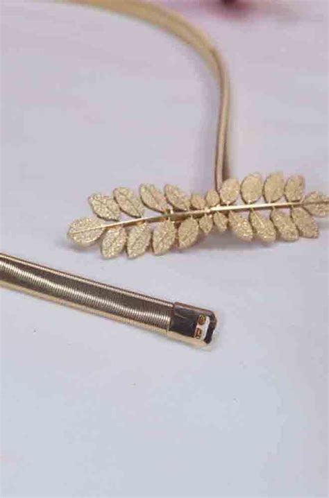 Golden Skinny Stretch Belt for Women - Stylish and Versatile