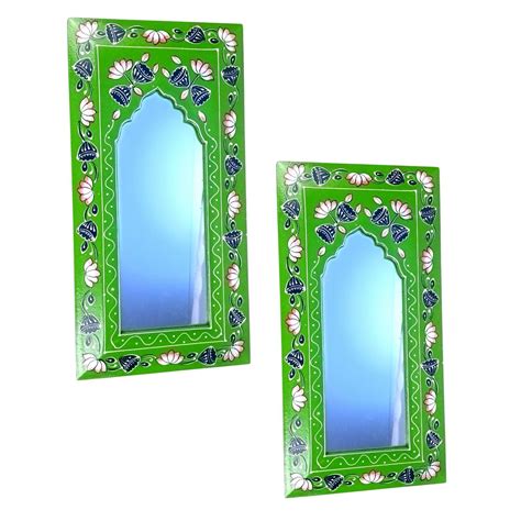 Handcrafted Wooden Mirror Frame | Decorative Wall Hanging Frame