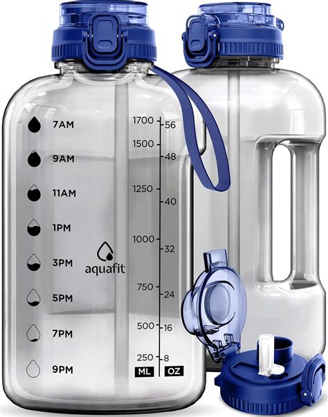 Amazon.com: 1/2 Gallon Water Bottle, Motivational Water Bottle – Half ...