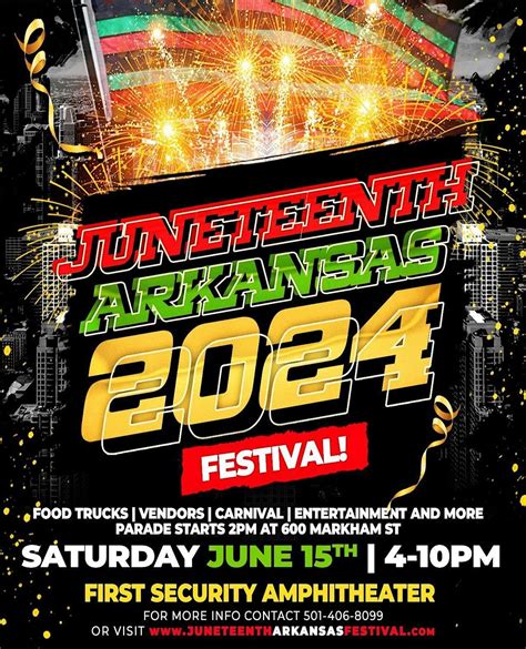 Juneteenth Arkansas Festival, First Security Amphitheater, Little Rock ...