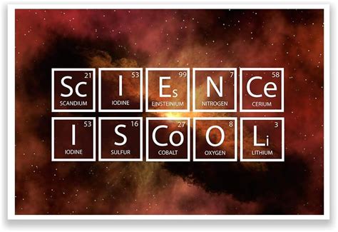 Buy DHDM Designs Classroom Poster Science is Cool Print | Unique ...