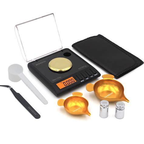 Buy Milligram Scale with Case, High Precision Mg Scale, 2 Metal Powder ...