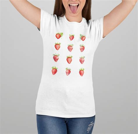 Strawberry Watercolor Strawberry Garden Shirt for Lovers of ...
