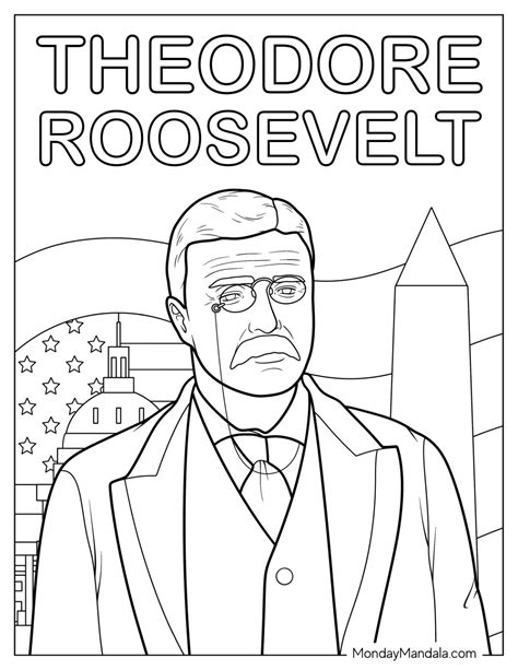 Theodore Roosevelt Kleurplaten