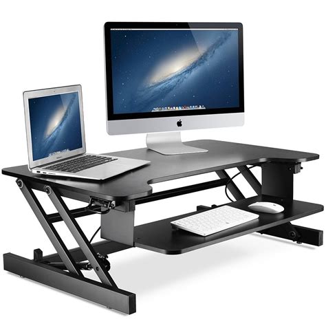 Buy LITTLE TREE 32in Standing Desk, MDF Height Adjustable Stand Up Desk ...