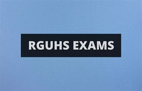 RGUHS schedules Theory Exams For Fellowship, Certified Courses For 13th ...